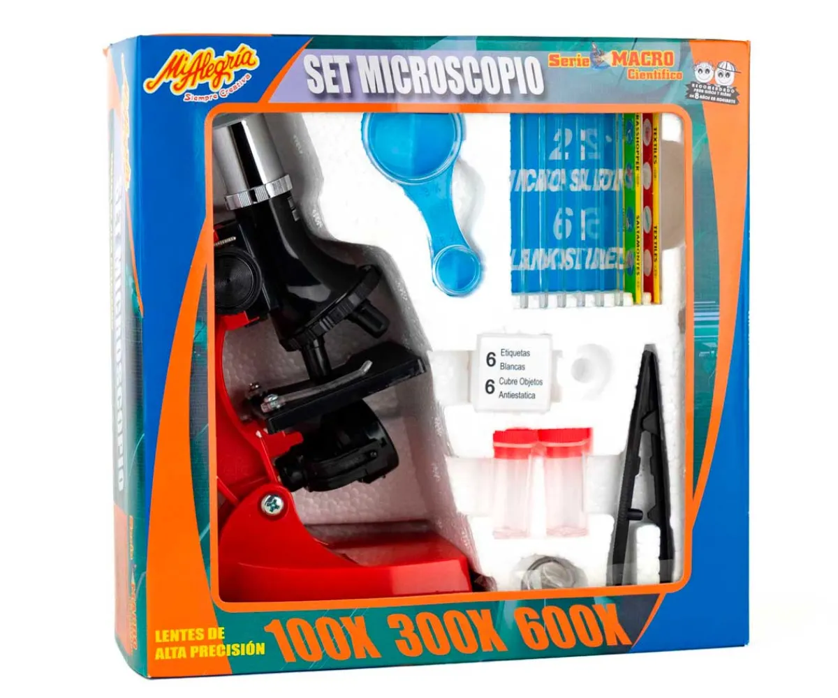 Microscopio Plus 100x 300x 600x - Mi Alegría*Mi Alegria mexico Best