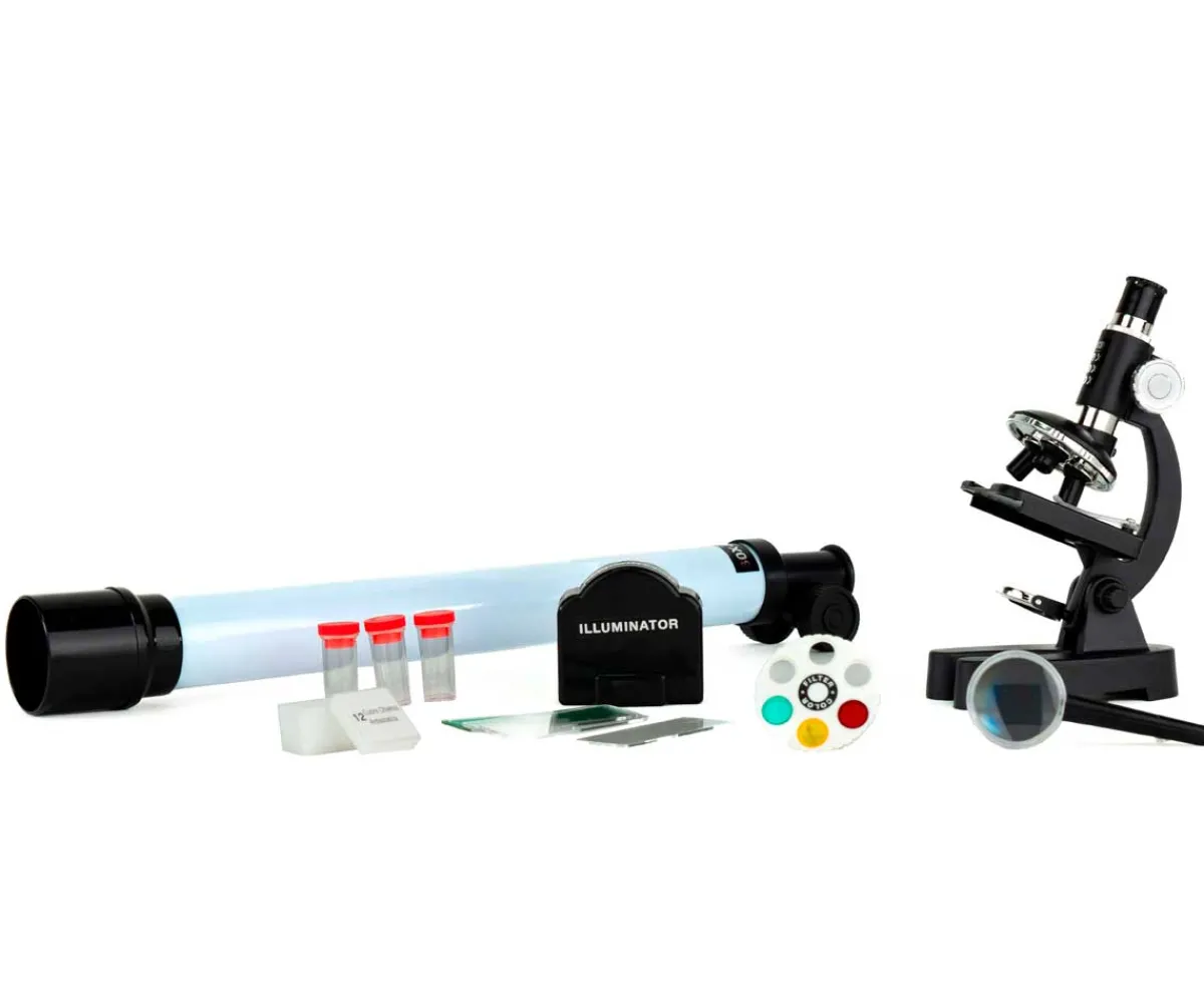 Set Microscopio 100x A 600x Y Telescopio 30x 40 mm - Mi Alegría*Mi Alegria mexico Clearance