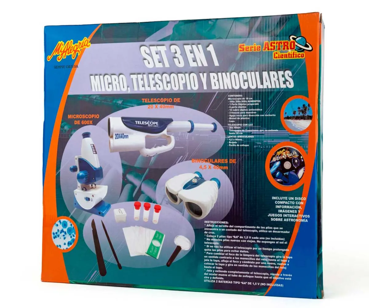 Set Microscopio Y Telescopio 3 En 1 - Mi Alegría*Mi Alegria mexico Outlet